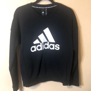 Adidas Black Logo Crew Neck Sweatshirt